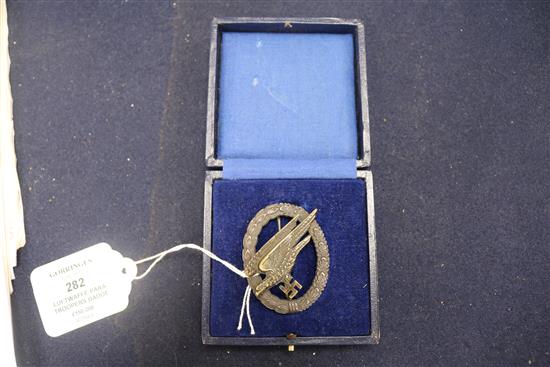 A Luftwaffe Para Troopers badge